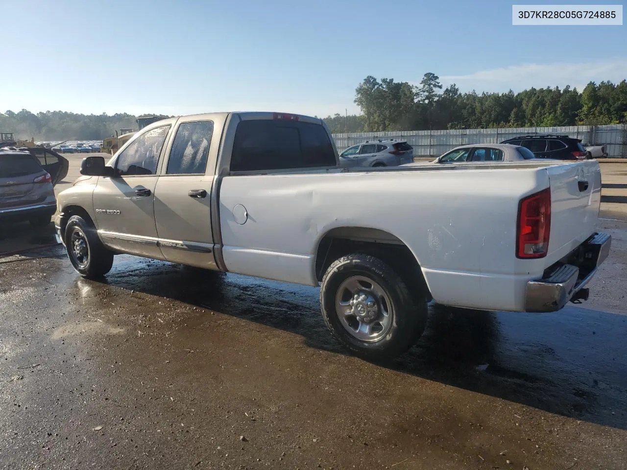 2005 Dodge Ram 2500 St VIN: 3D7KR28C05G724885 Lot: 72366754