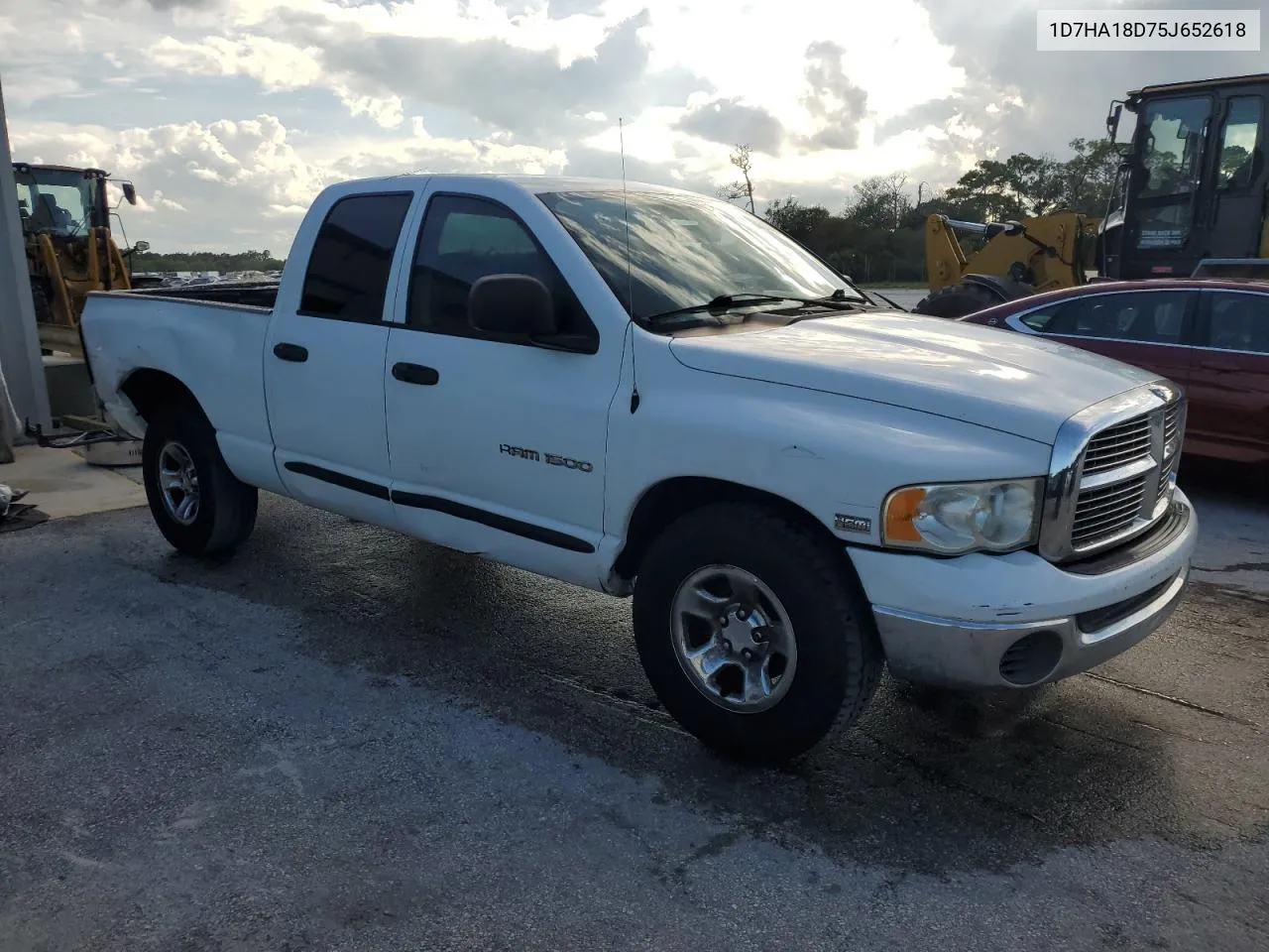 2005 Dodge Ram 1500 St VIN: 1D7HA18D75J652618 Lot: 72393064