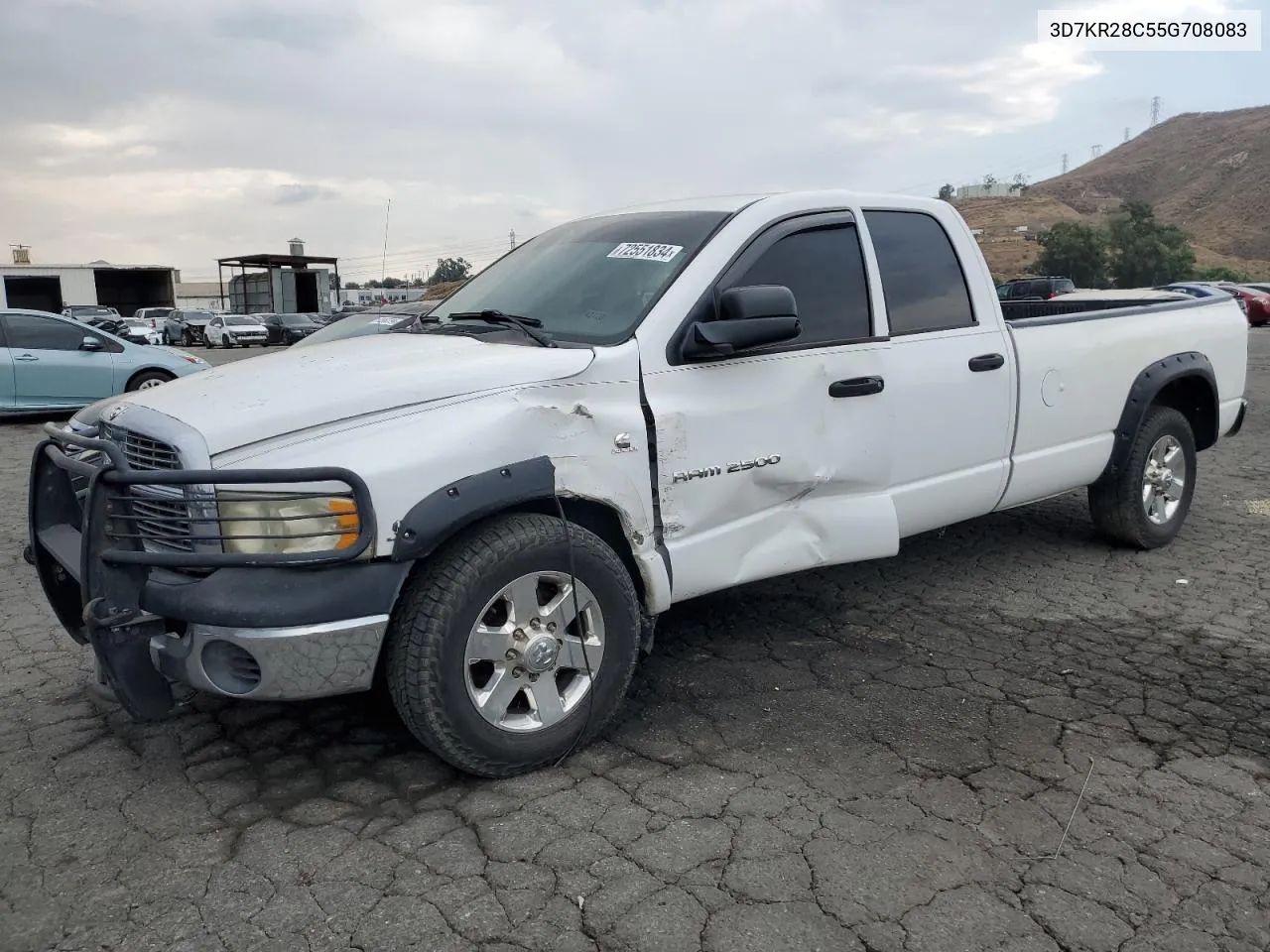 2005 Dodge Ram 2500 St VIN: 3D7KR28C55G708083 Lot: 72551834