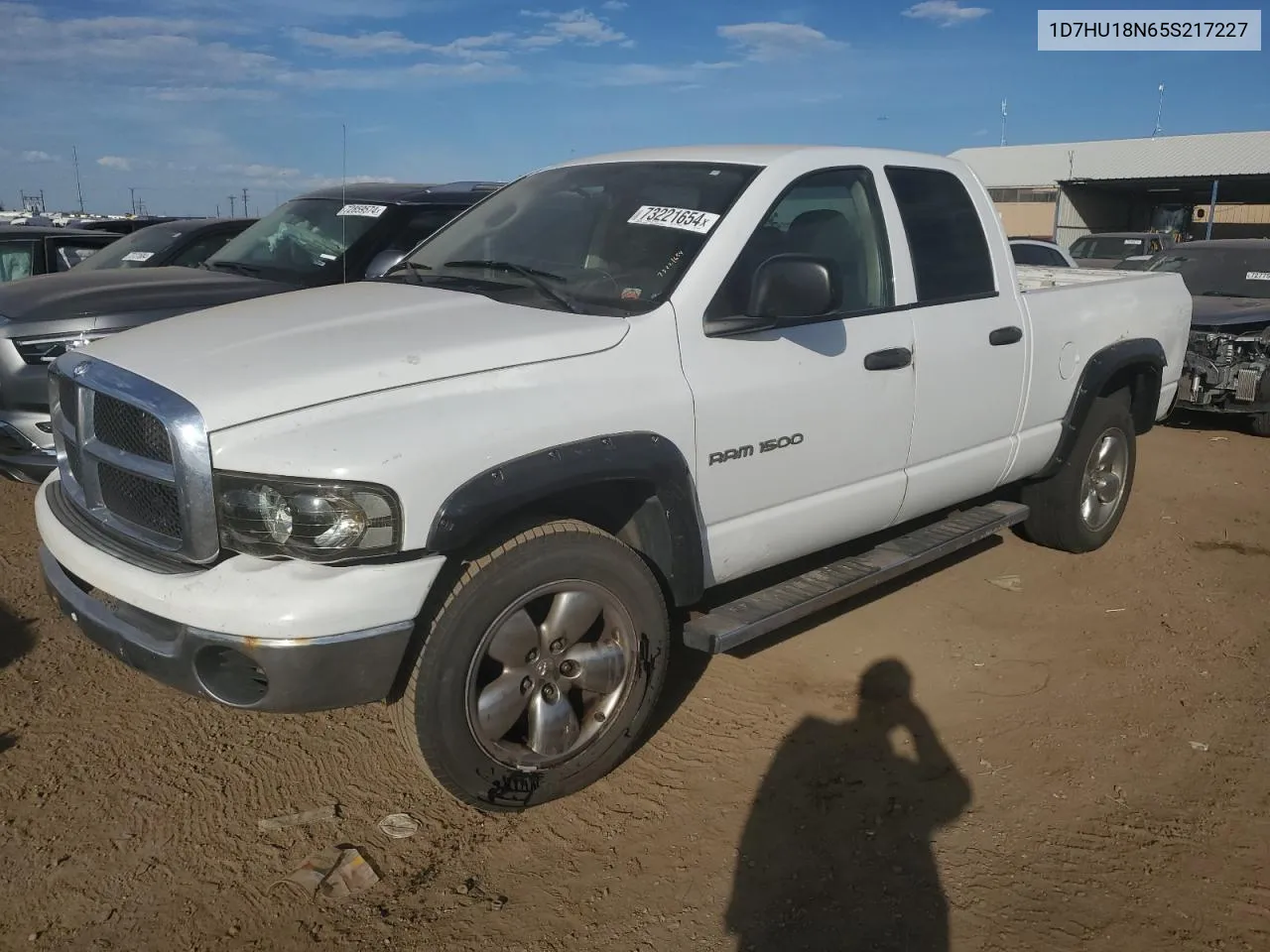 2005 Dodge Ram 1500 St VIN: 1D7HU18N65S217227 Lot: 73221654