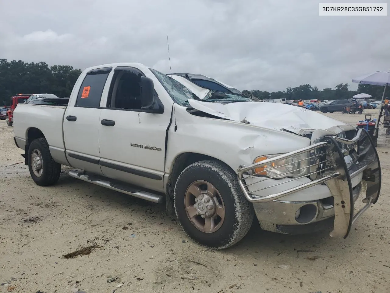 2005 Dodge Ram 2500 St VIN: 3D7KR28C35G851792 Lot: 73366894