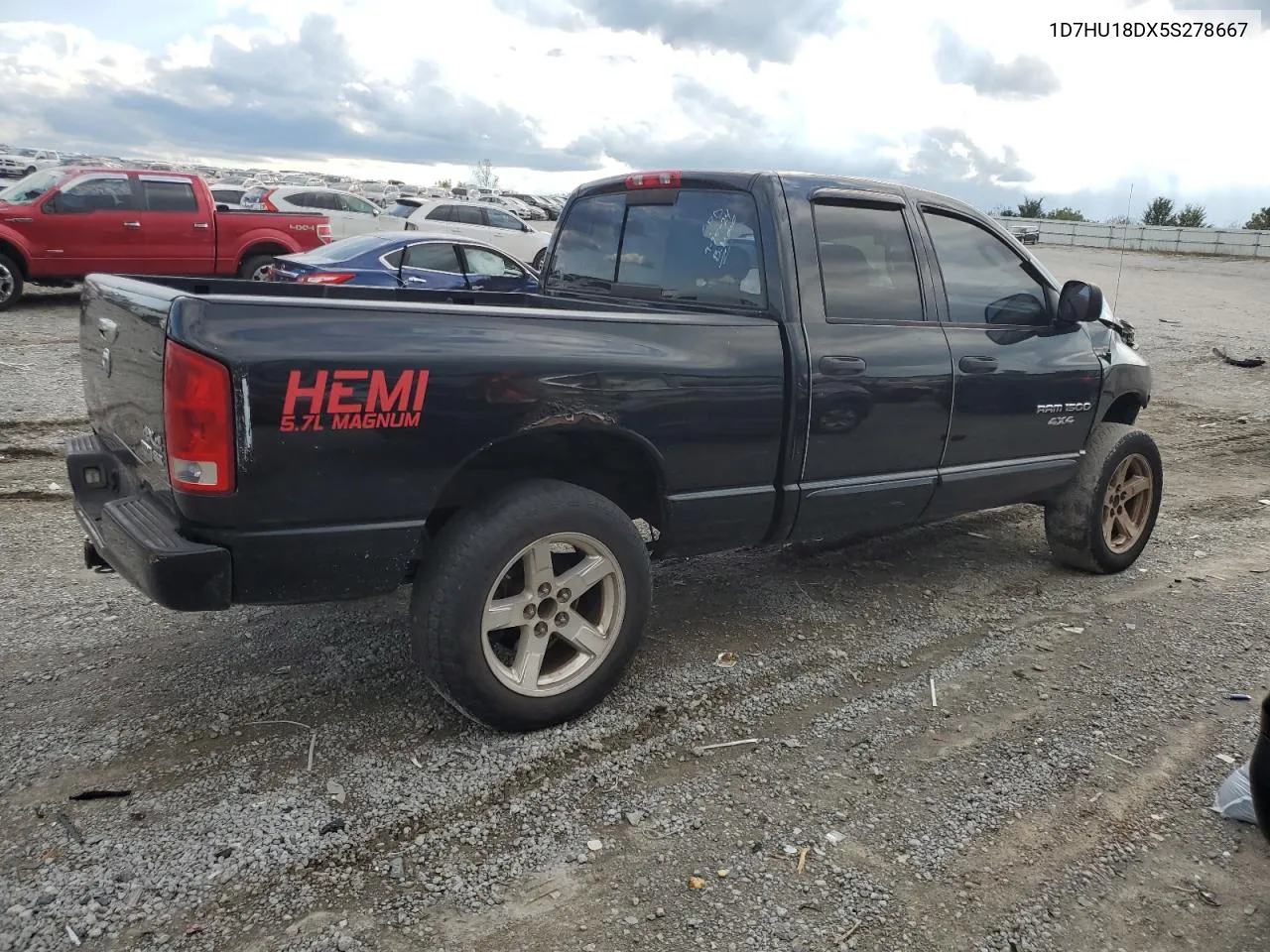 2005 Dodge Ram 1500 St VIN: 1D7HU18DX5S278667 Lot: 73912624