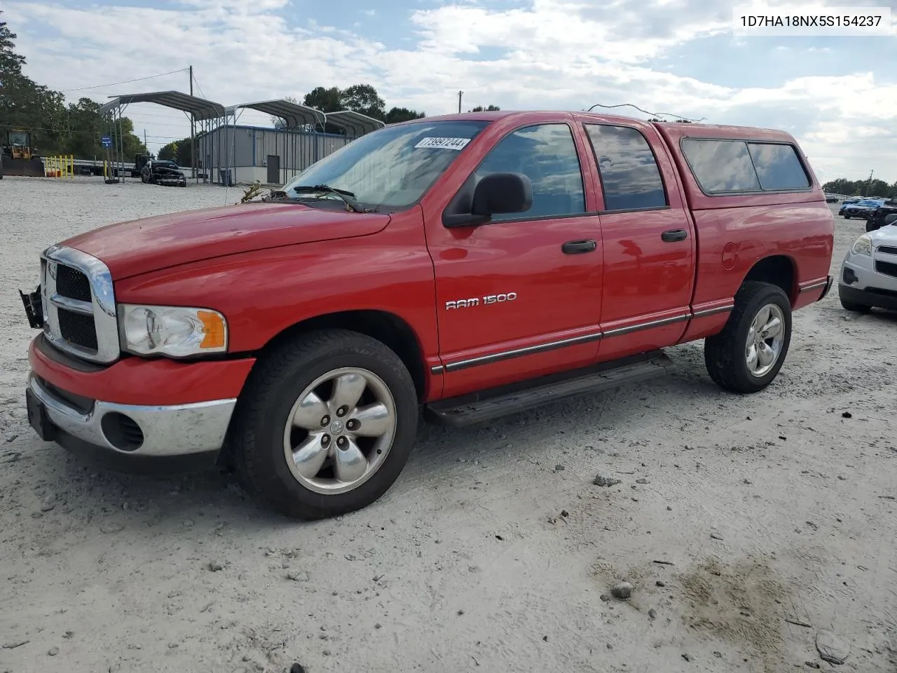 2005 Dodge Ram 1500 St VIN: 1D7HA18NX5S154237 Lot: 73997244