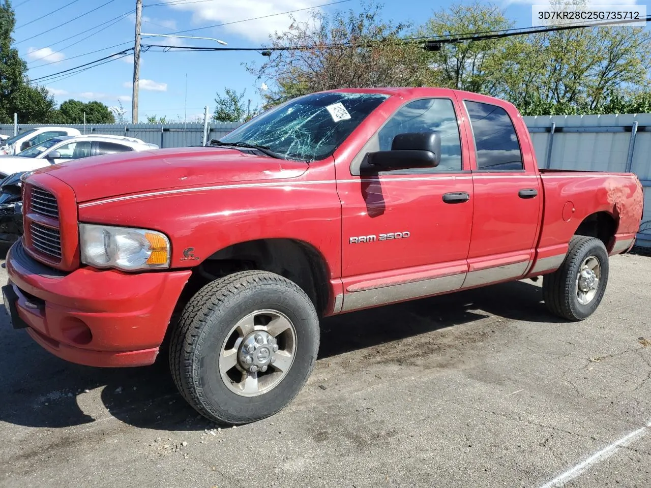 2005 Dodge Ram 2500 St VIN: 3D7KR28C25G735712 Lot: 74197254