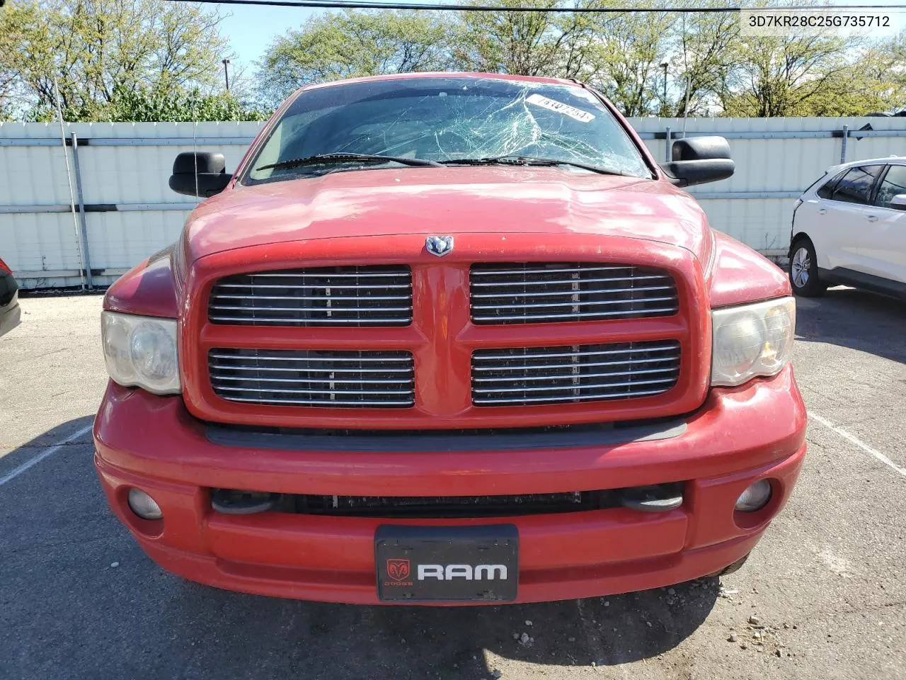 2005 Dodge Ram 2500 St VIN: 3D7KR28C25G735712 Lot: 74197254