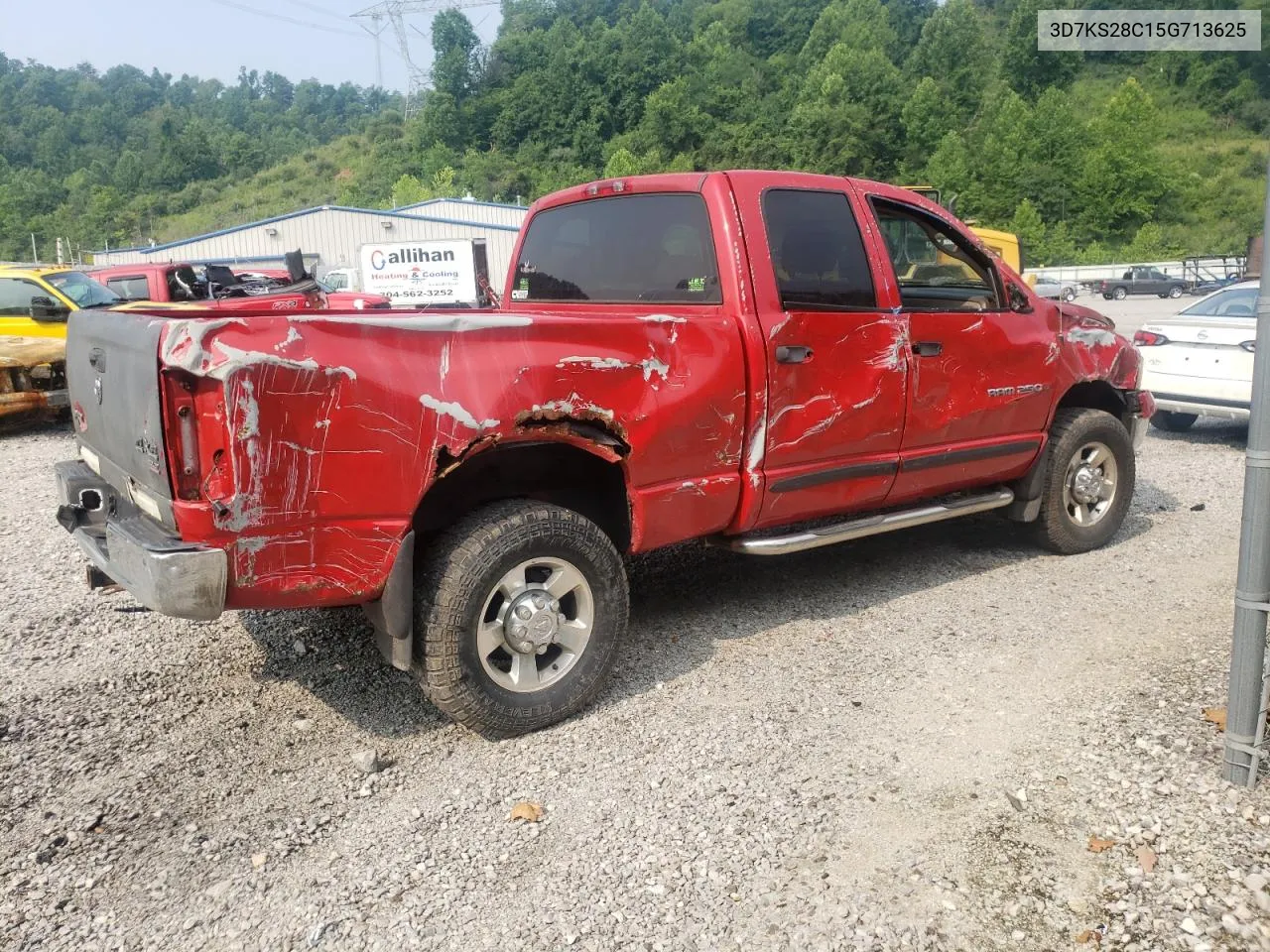 2005 Dodge Ram 2500 St VIN: 3D7KS28C15G713625 Lot: 74207464