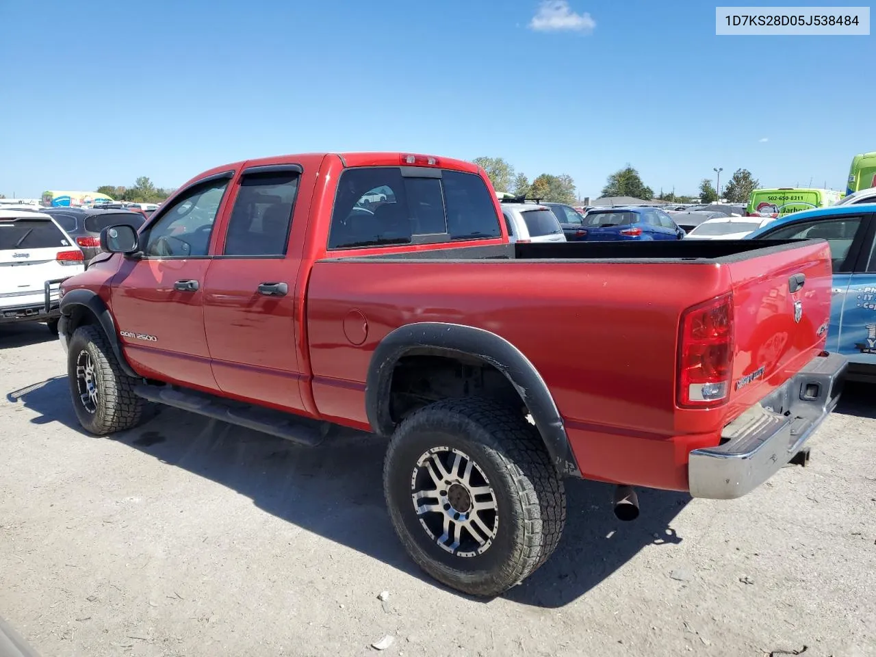 2005 Dodge Ram 2500 St VIN: 1D7KS28D05J538484 Lot: 74575044