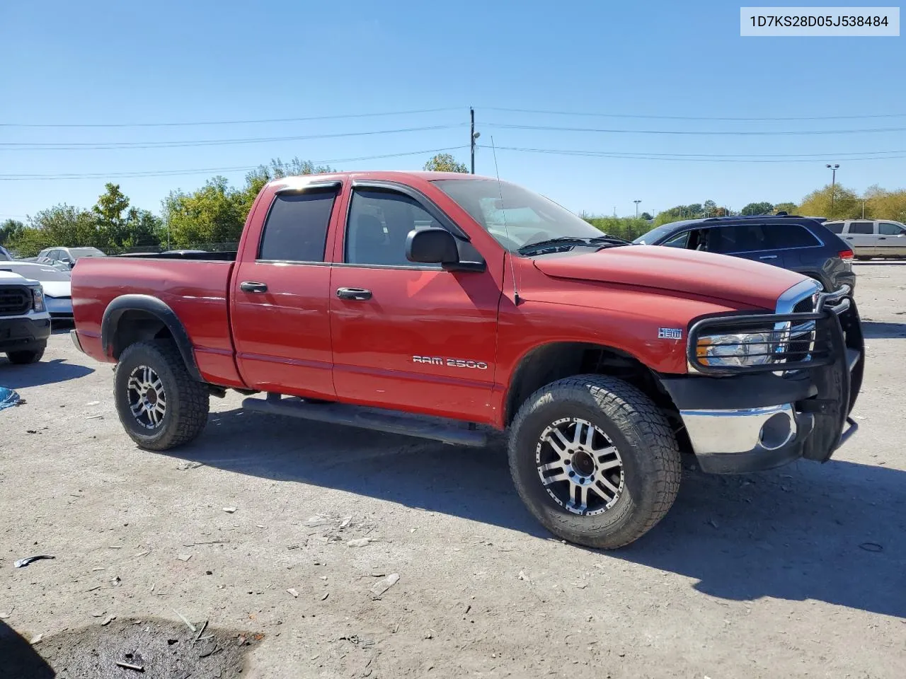 2005 Dodge Ram 2500 St VIN: 1D7KS28D05J538484 Lot: 74575044