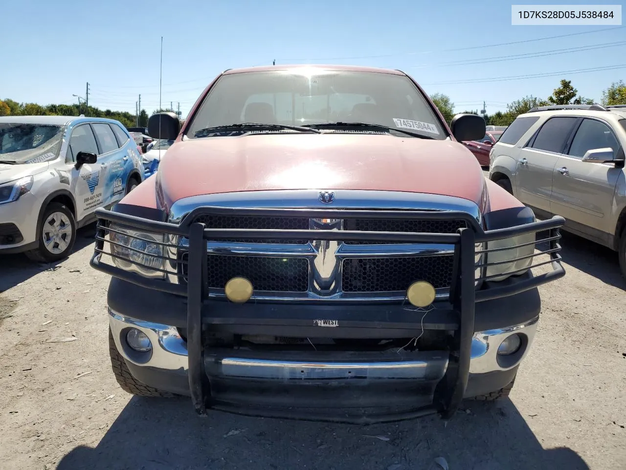 2005 Dodge Ram 2500 St VIN: 1D7KS28D05J538484 Lot: 74575044