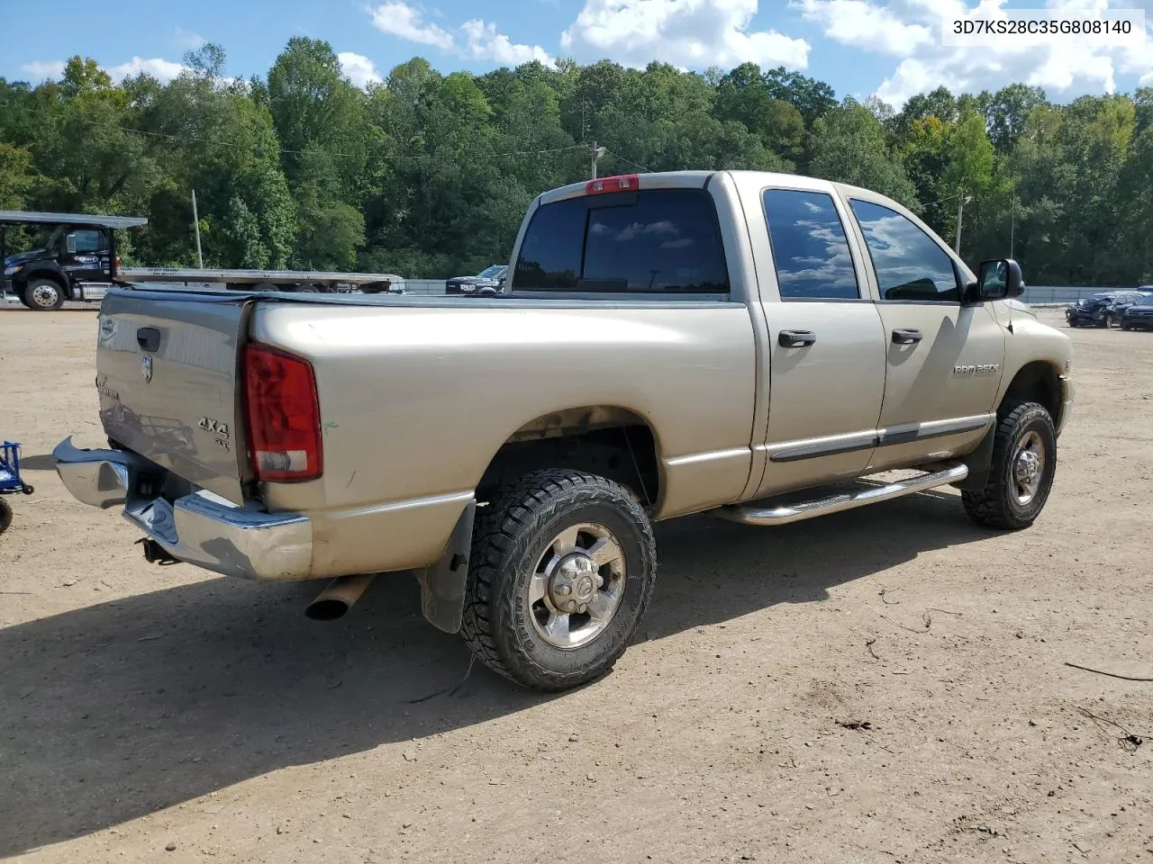 2005 Dodge Ram 2500 St VIN: 3D7KS28C35G808140 Lot: 74575324