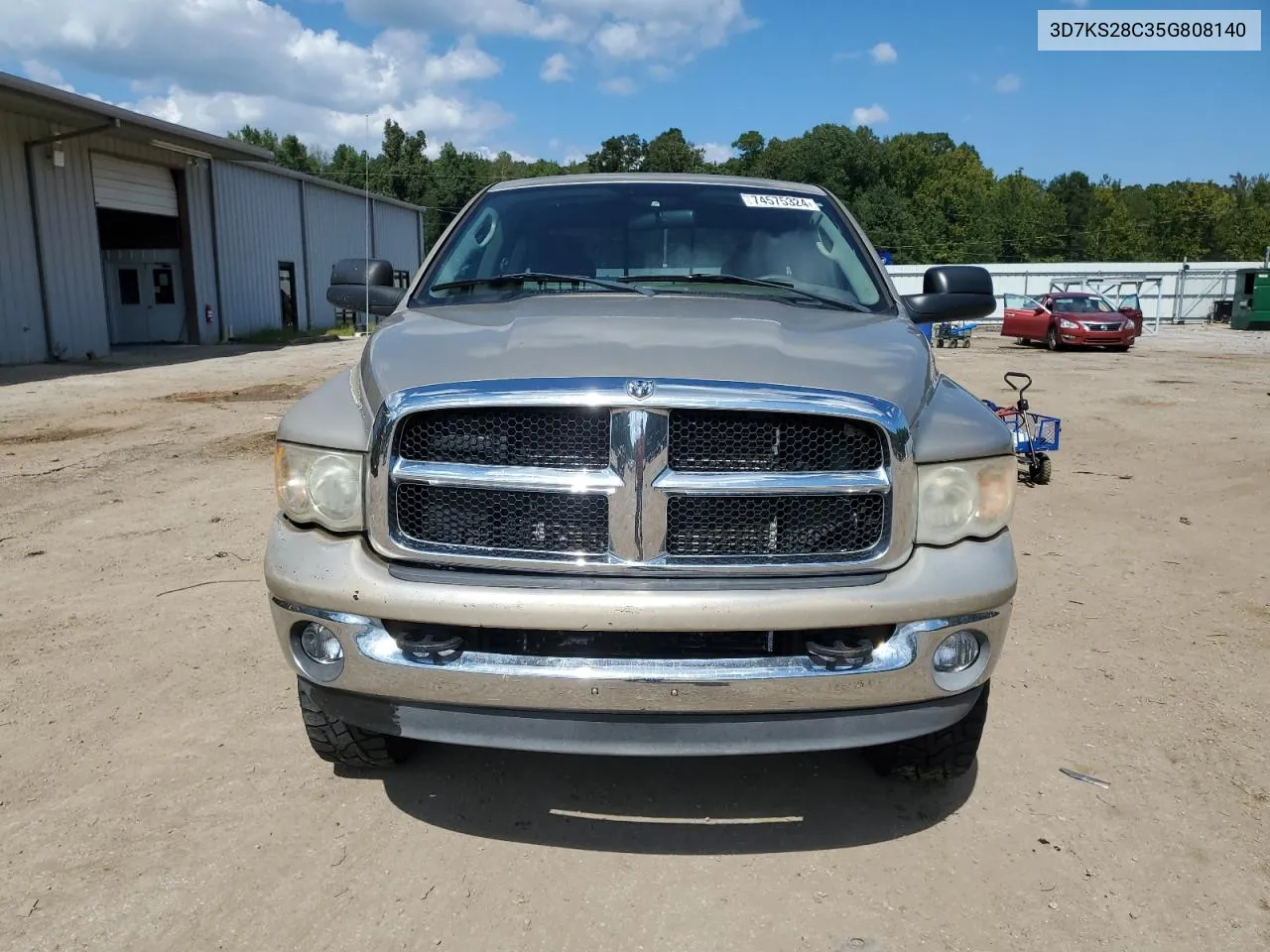 2005 Dodge Ram 2500 St VIN: 3D7KS28C35G808140 Lot: 74575324