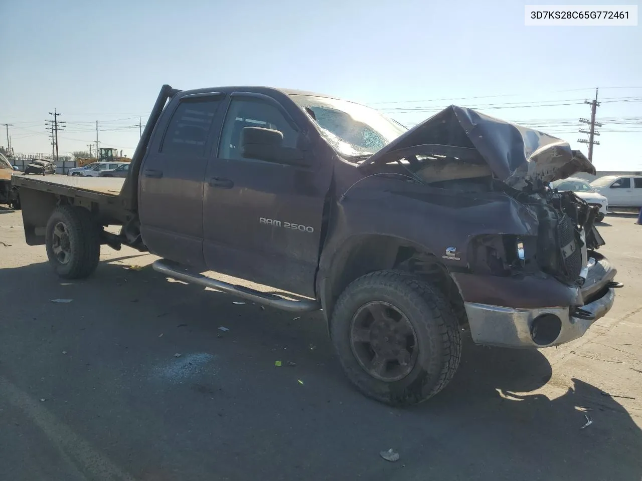 2005 Dodge Ram 2500 St VIN: 3D7KS28C65G772461 Lot: 75303124