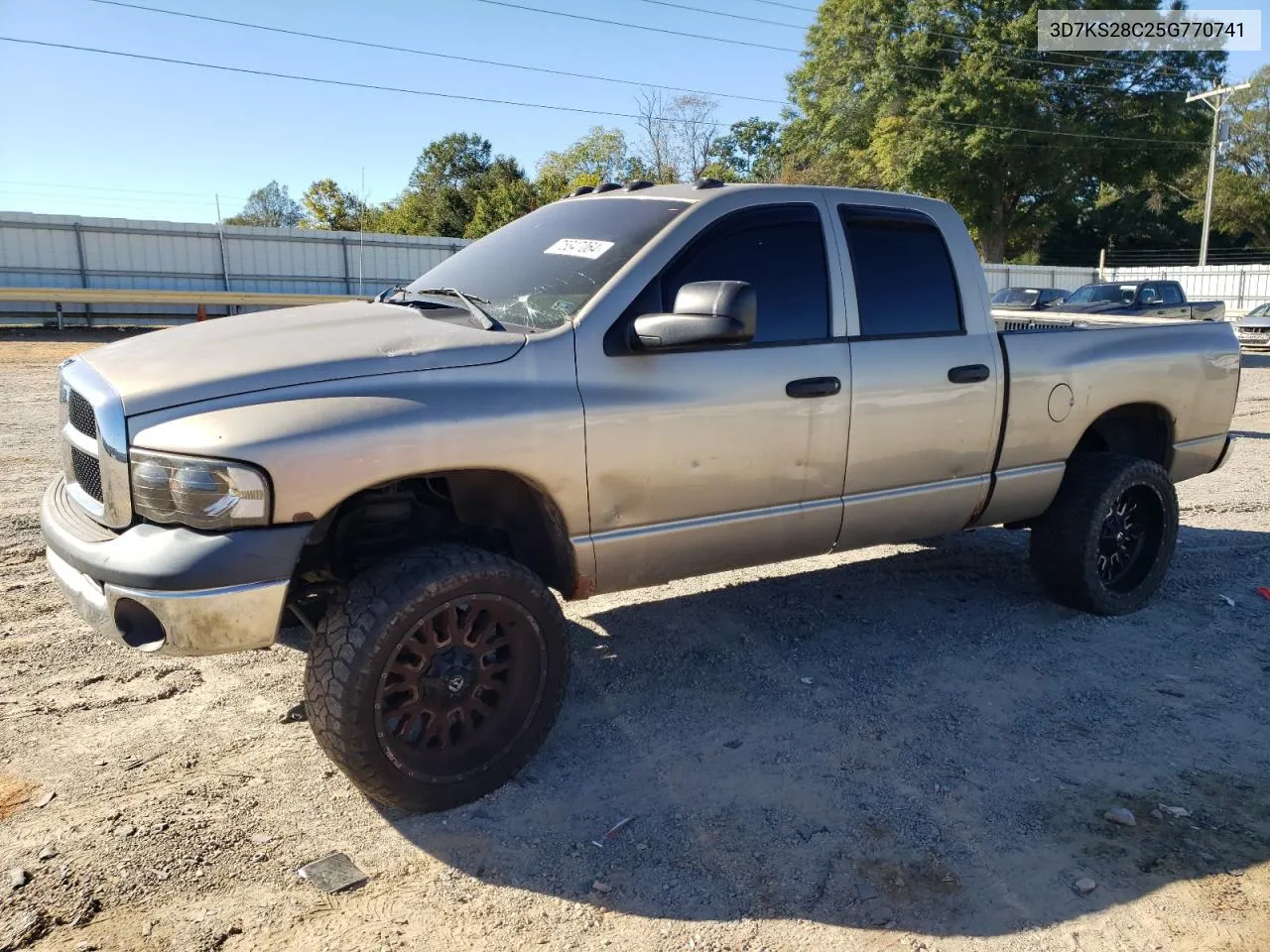 2005 Dodge Ram 2500 St VIN: 3D7KS28C25G770741 Lot: 75347064