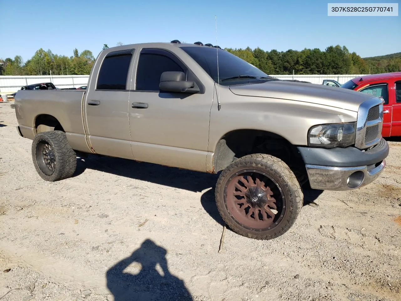 2005 Dodge Ram 2500 St VIN: 3D7KS28C25G770741 Lot: 75347064