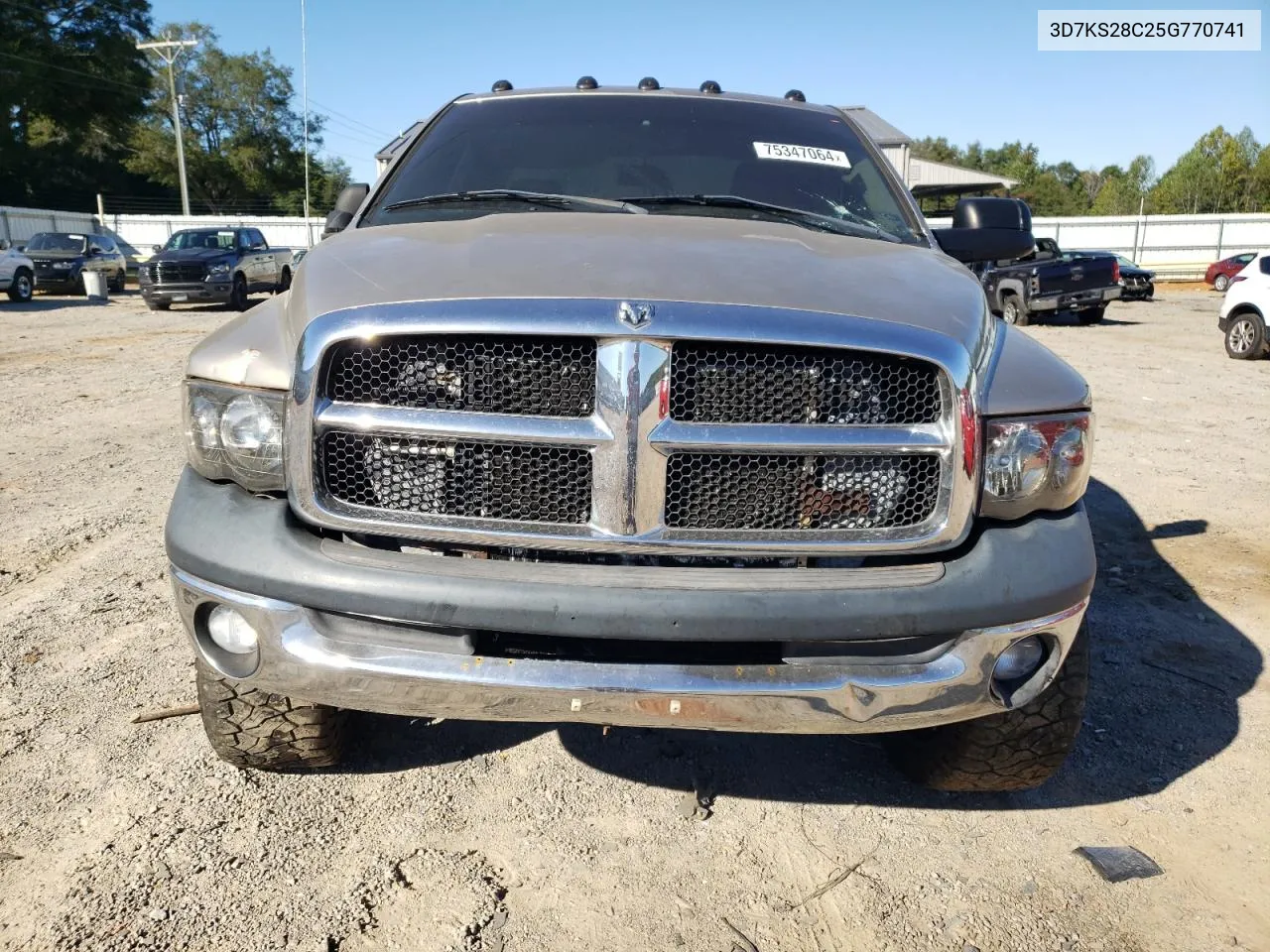 2005 Dodge Ram 2500 St VIN: 3D7KS28C25G770741 Lot: 75347064