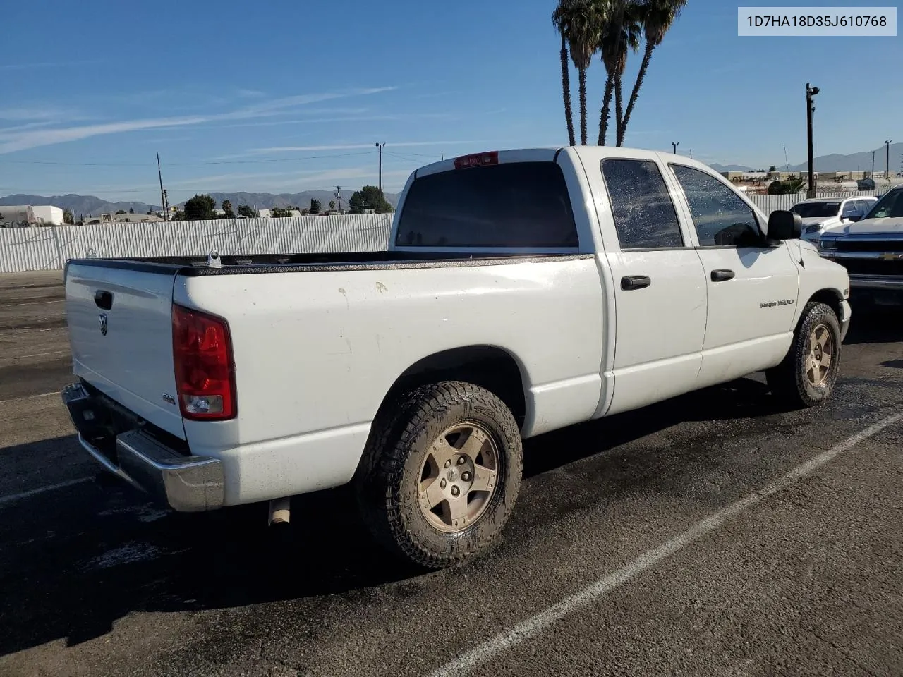 2005 Dodge Ram 1500 St VIN: 1D7HA18D35J610768 Lot: 75470614