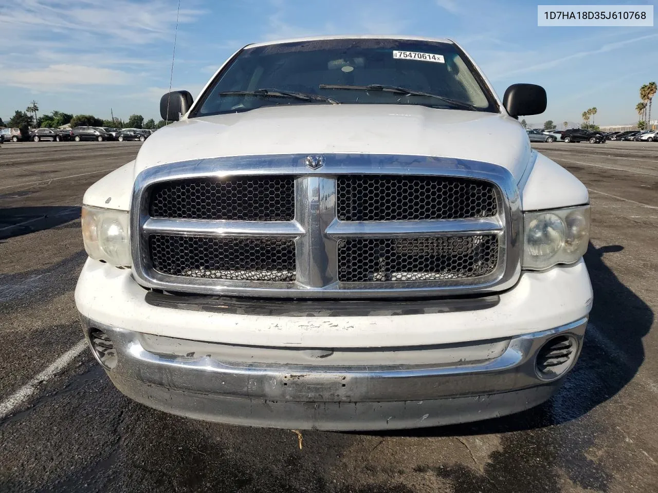 2005 Dodge Ram 1500 St VIN: 1D7HA18D35J610768 Lot: 75470614