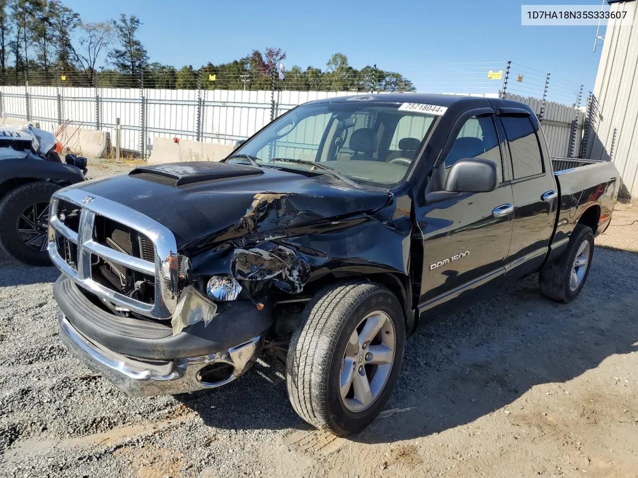 2005 Dodge Ram 1500 St VIN: 1D7HA18N35S333607 Lot: 75718044