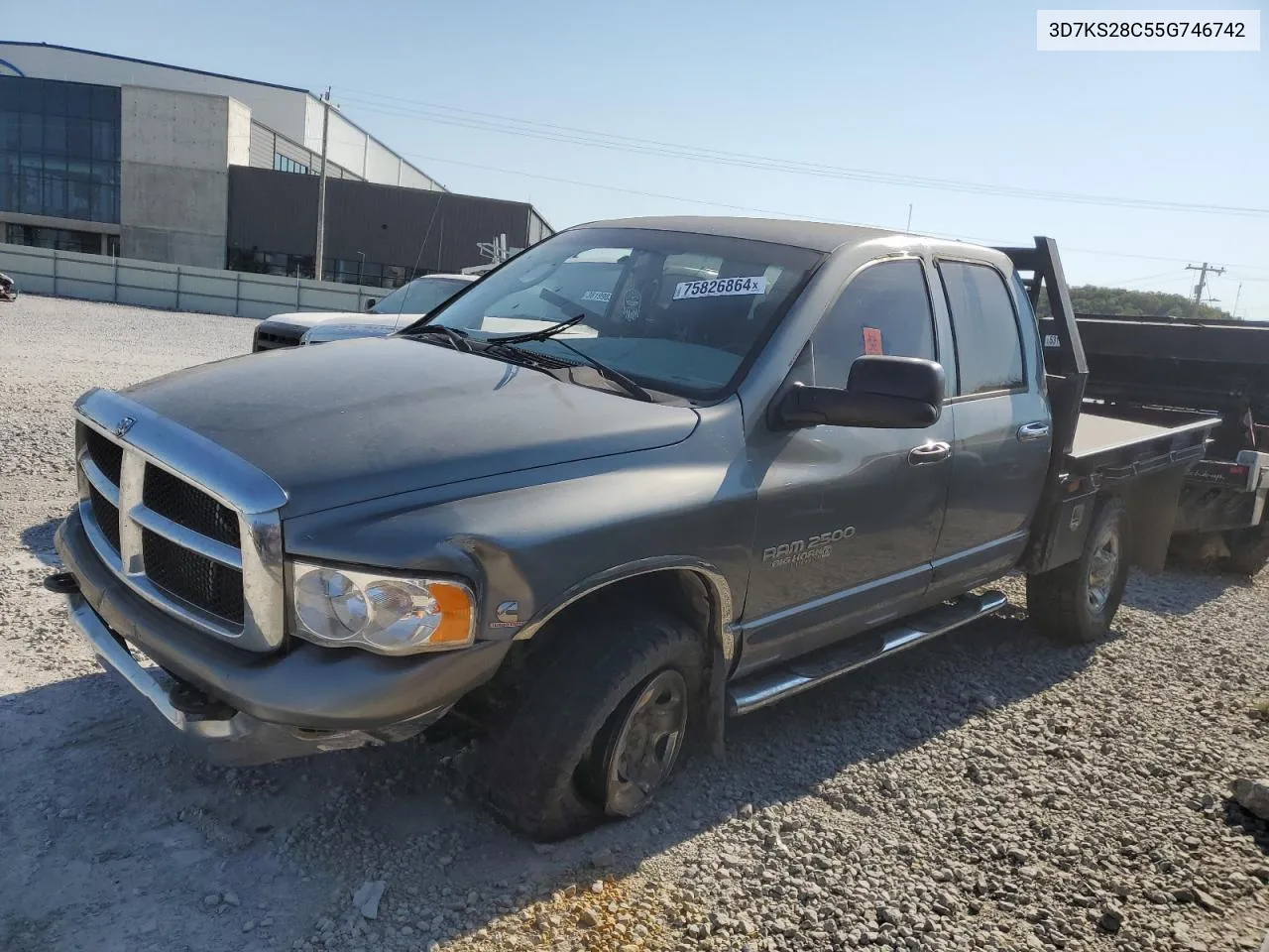 2005 Dodge Ram 2500 St VIN: 3D7KS28C55G746742 Lot: 75826864