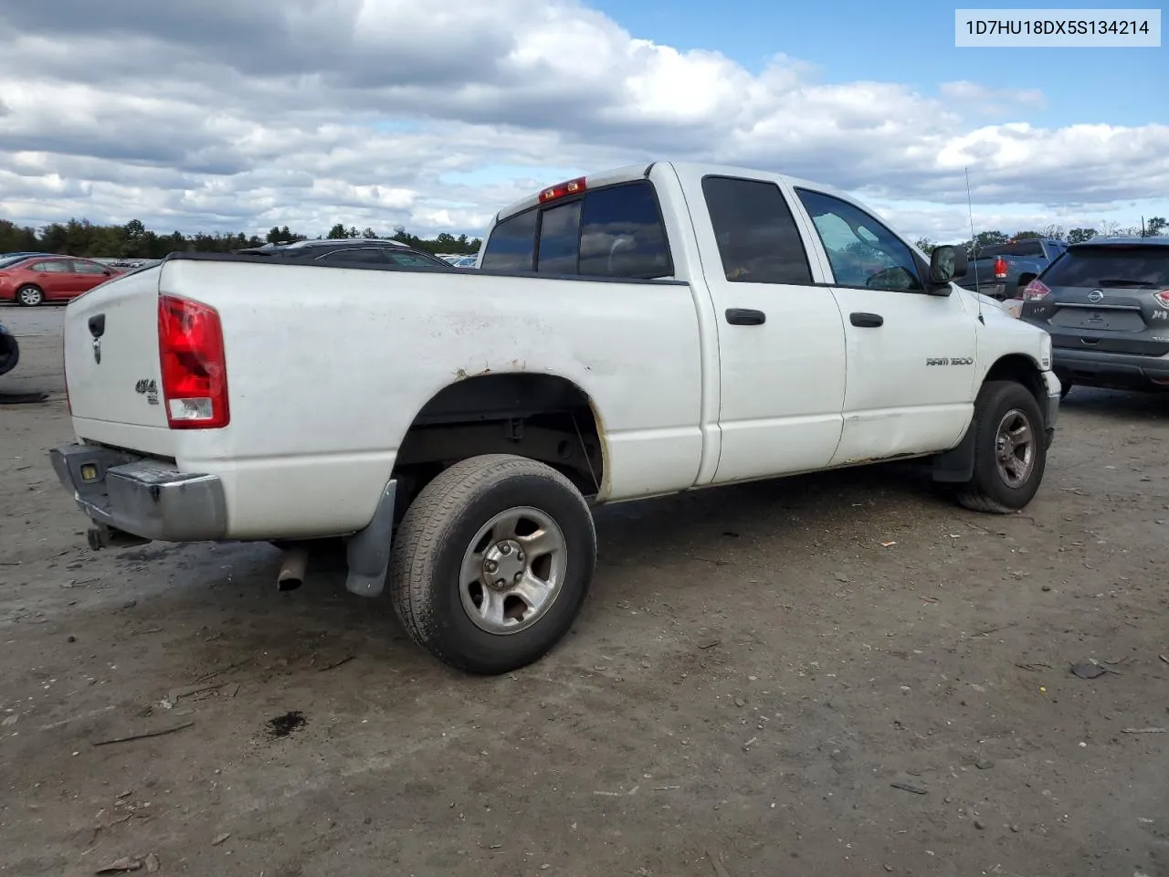 2005 Dodge Ram 1500 St VIN: 1D7HU18DX5S134214 Lot: 75946154