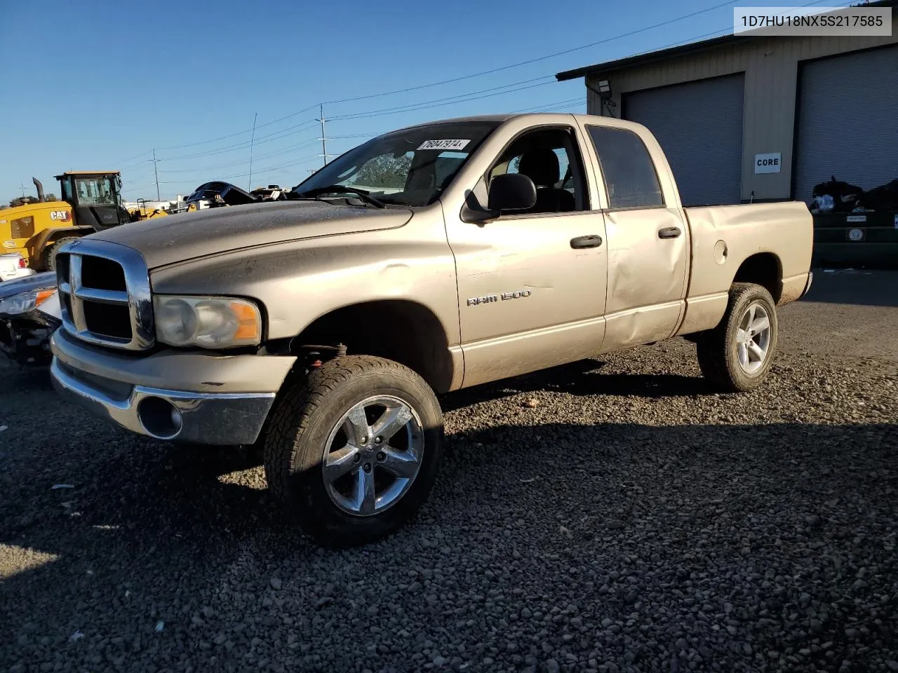 2005 Dodge Ram 1500 St VIN: 1D7HU18NX5S217585 Lot: 76047974