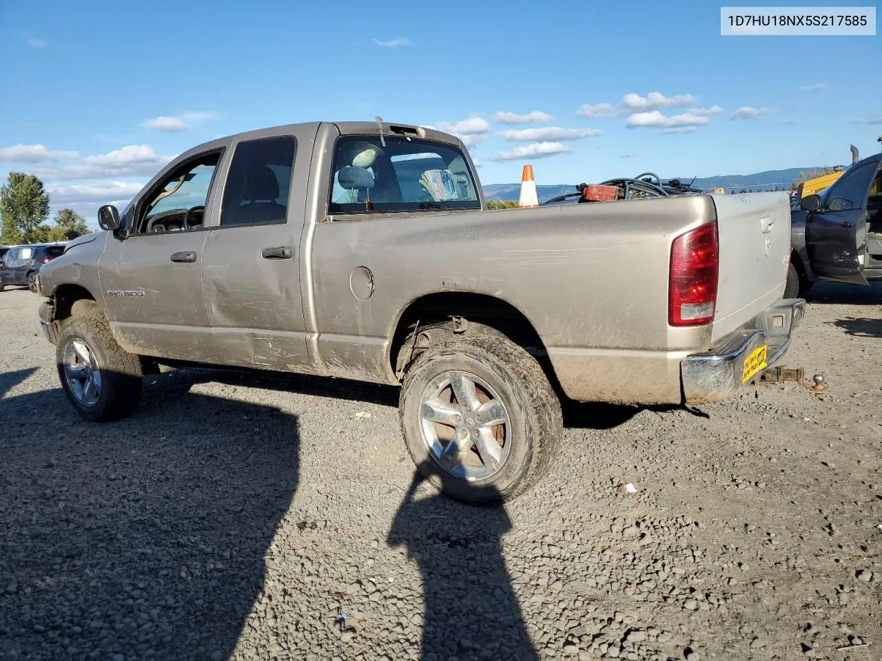 2005 Dodge Ram 1500 St VIN: 1D7HU18NX5S217585 Lot: 76047974