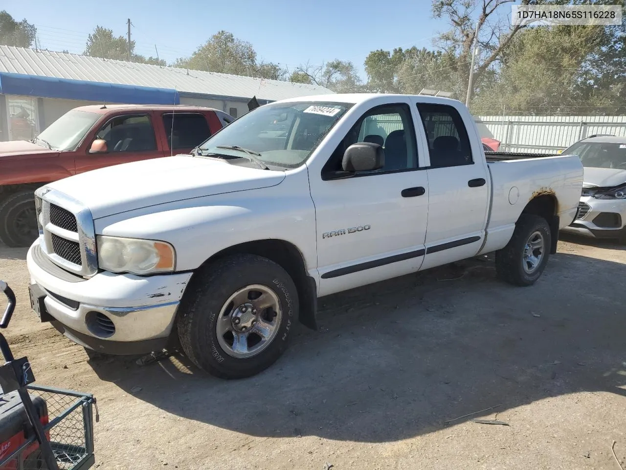 2005 Dodge Ram 1500 St VIN: 1D7HA18N65S116228 Lot: 76094244