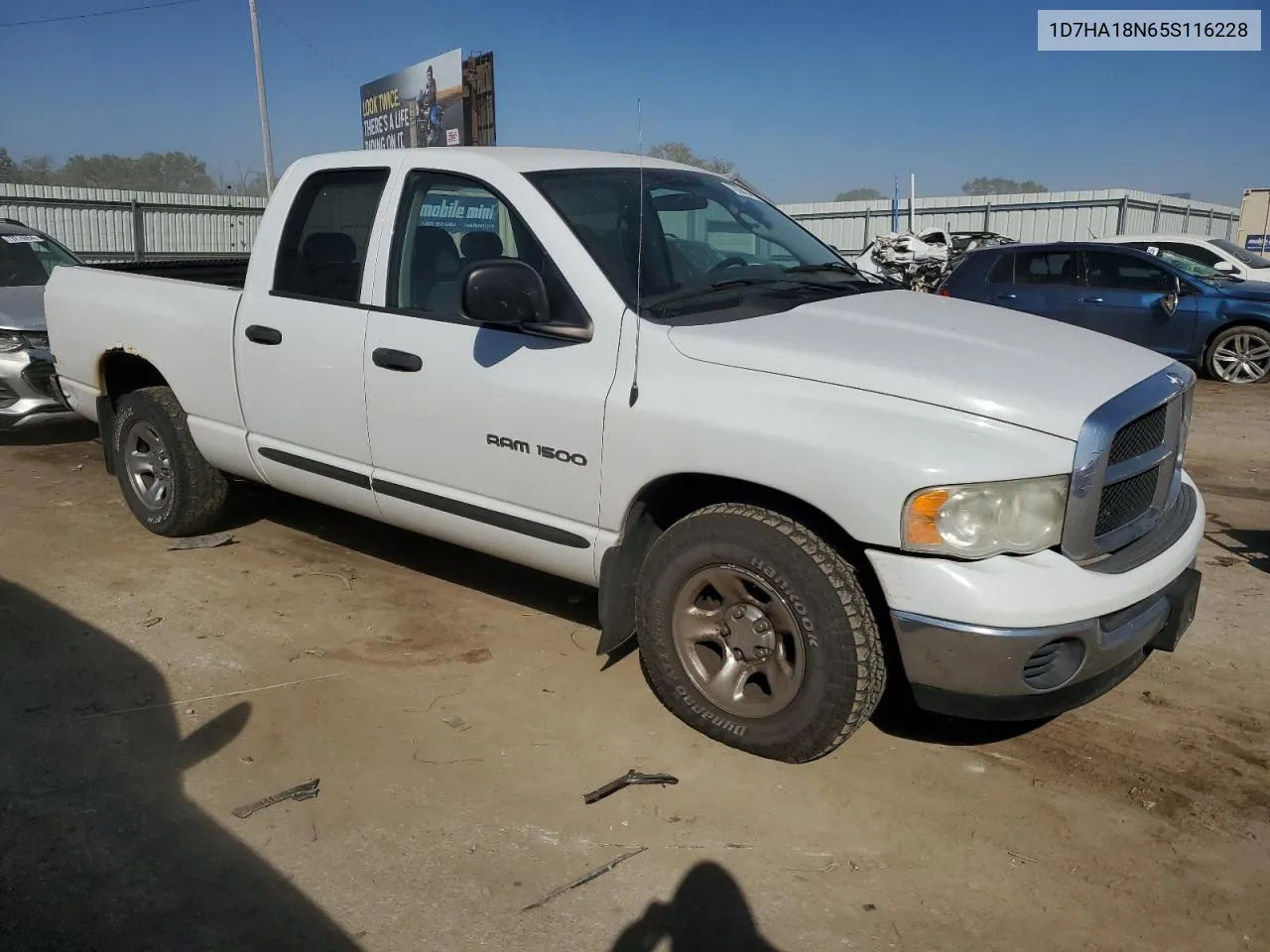 2005 Dodge Ram 1500 St VIN: 1D7HA18N65S116228 Lot: 76094244