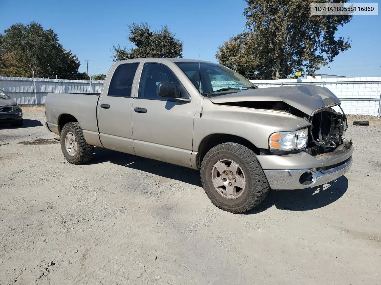 2005 Dodge Ram 1500 St VIN: 1D7HA18D55S116860 Lot: 76094404