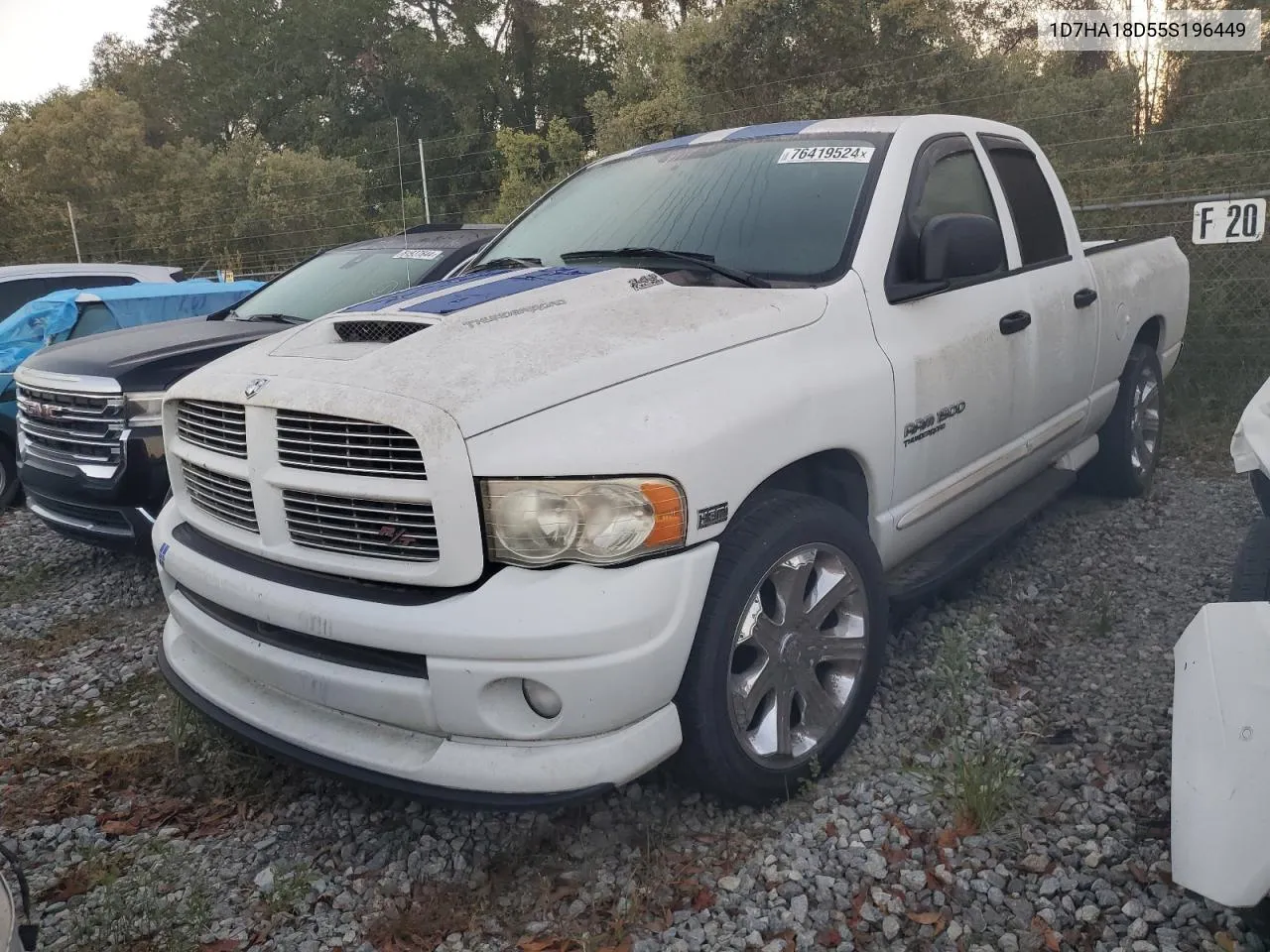 2005 Dodge Ram 1500 St VIN: 1D7HA18D55S196449 Lot: 76419524