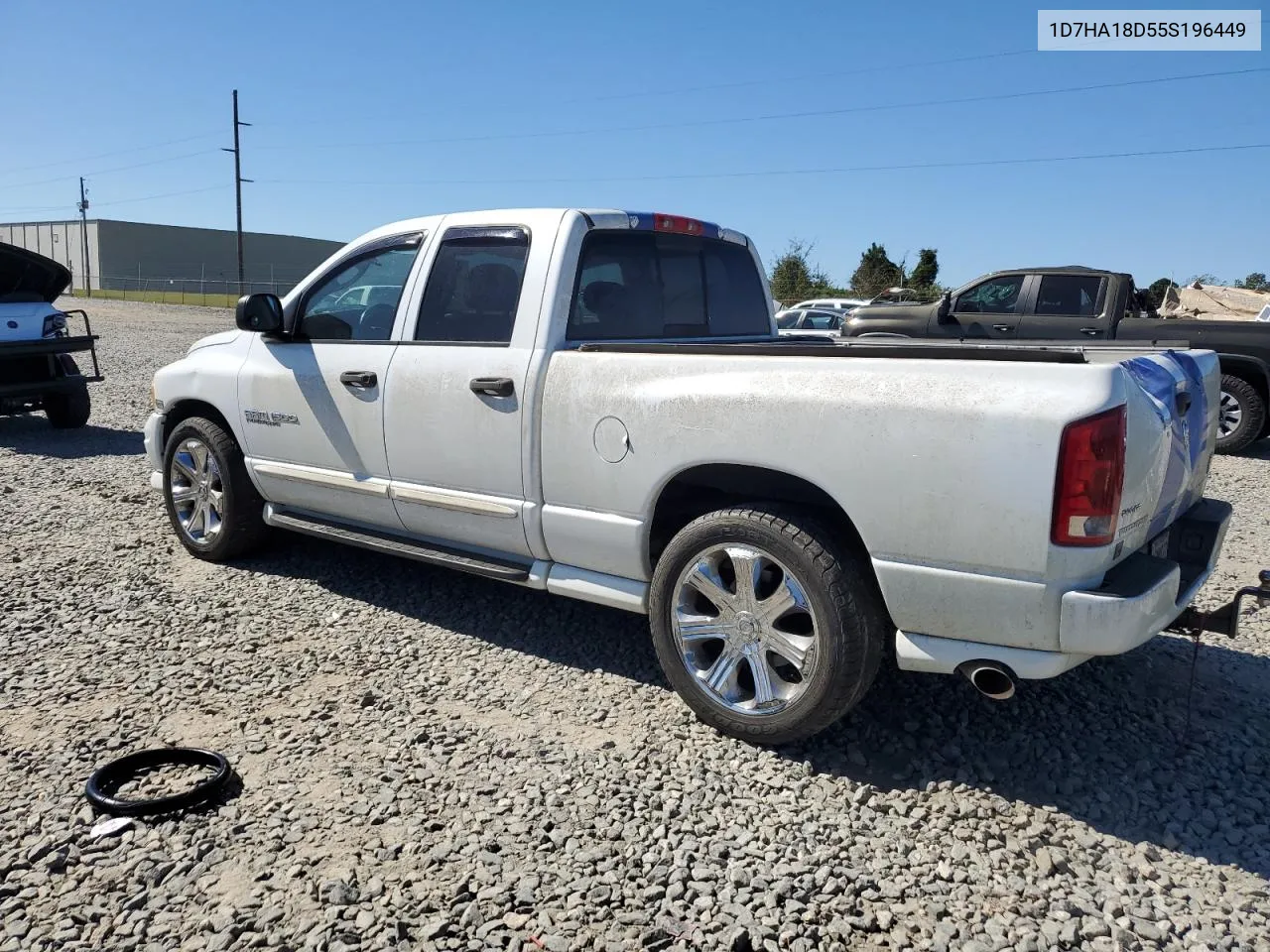 2005 Dodge Ram 1500 St VIN: 1D7HA18D55S196449 Lot: 76419524