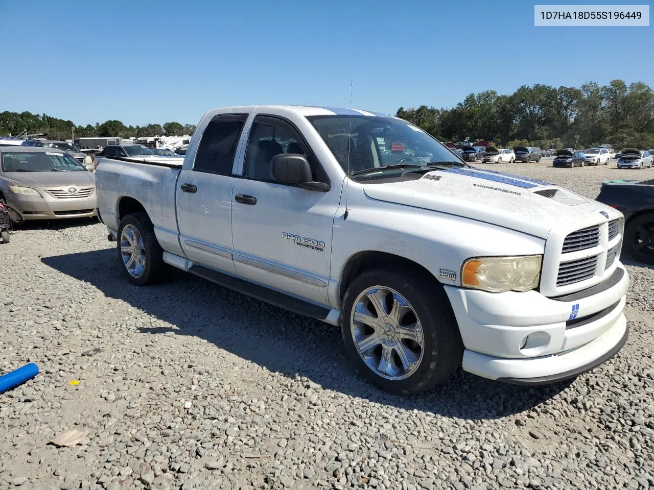 2005 Dodge Ram 1500 St VIN: 1D7HA18D55S196449 Lot: 76419524