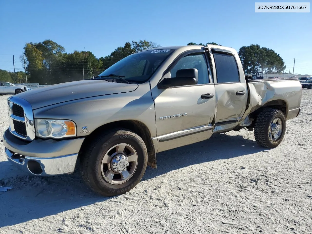 2005 Dodge Ram 2500 St VIN: 3D7KR28CX5G761667 Lot: 76570034