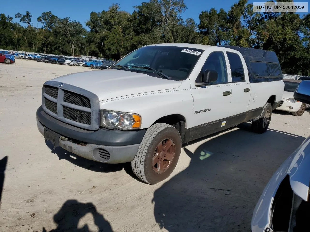 2005 Dodge Ram 1500 St VIN: 1D7HU18P45J612059 Lot: 76775074