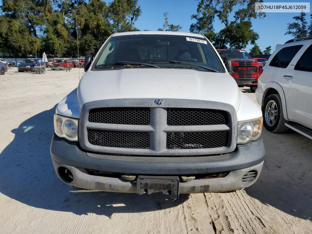 2005 Dodge Ram 1500 St VIN: 1D7HU18P45J612059 Lot: 76775074