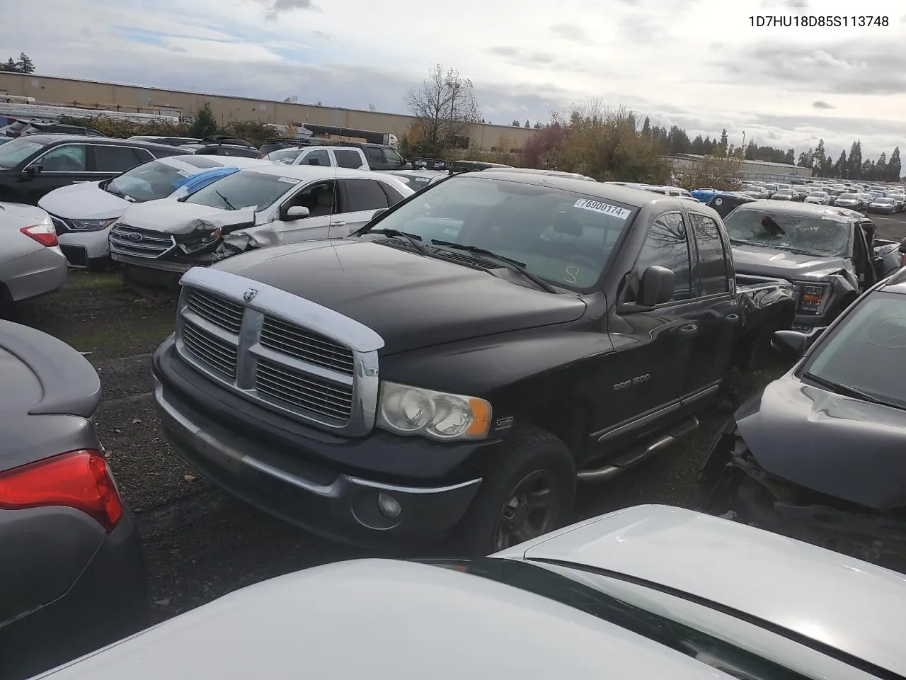 2005 Dodge Ram 1500 St VIN: 1D7HU18D85S113748 Lot: 76900174