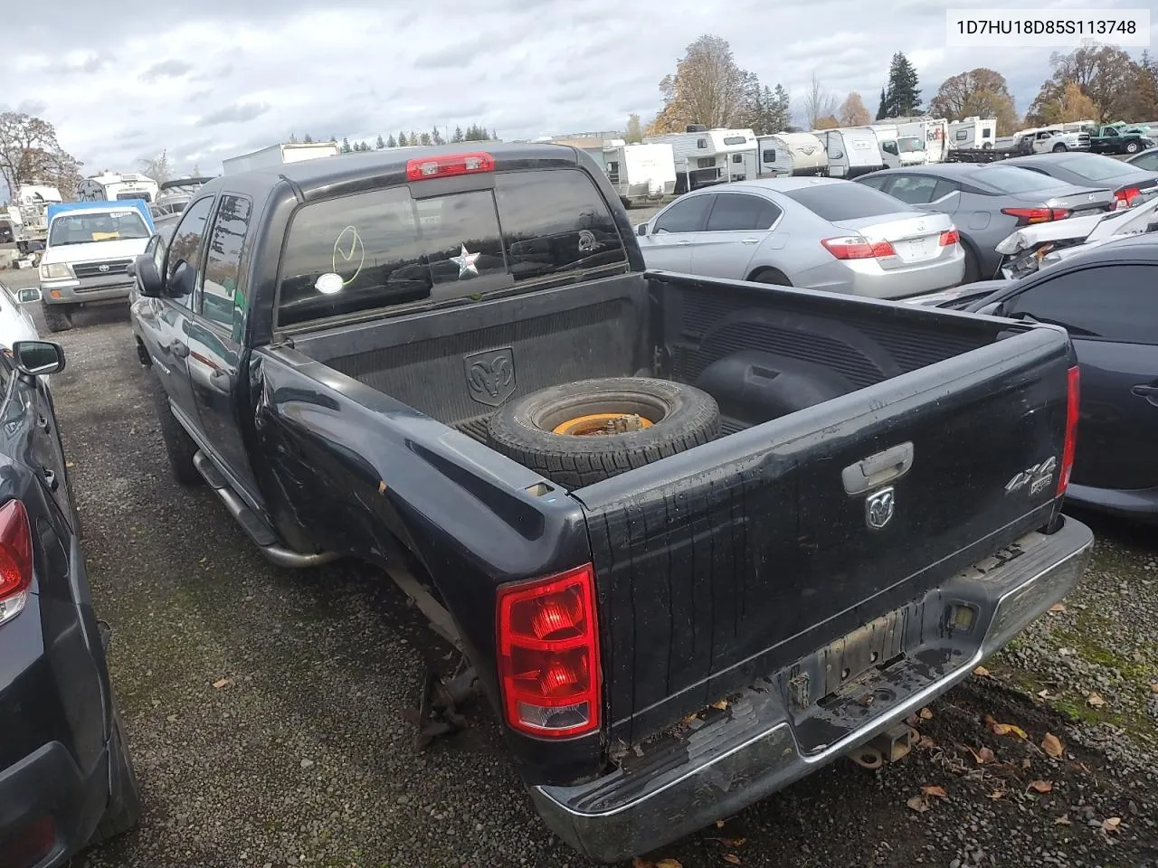 2005 Dodge Ram 1500 St VIN: 1D7HU18D85S113748 Lot: 76900174