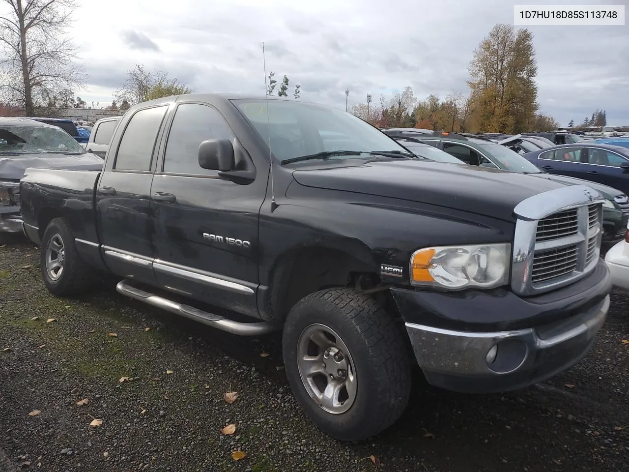 2005 Dodge Ram 1500 St VIN: 1D7HU18D85S113748 Lot: 76900174