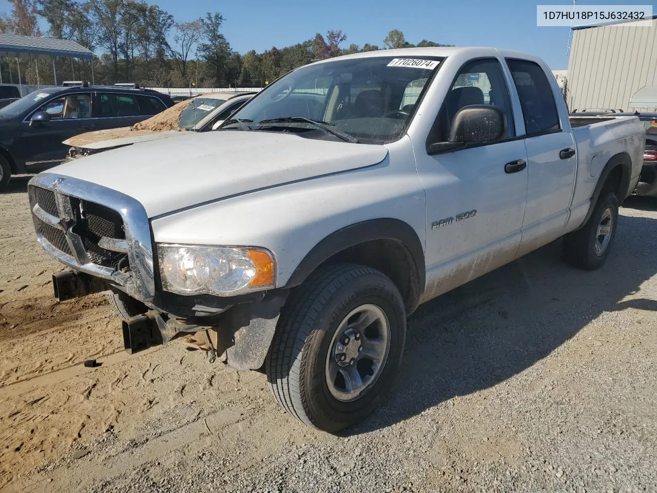 2005 Dodge Ram 1500 St VIN: 1D7HU18P15J632432 Lot: 77026074