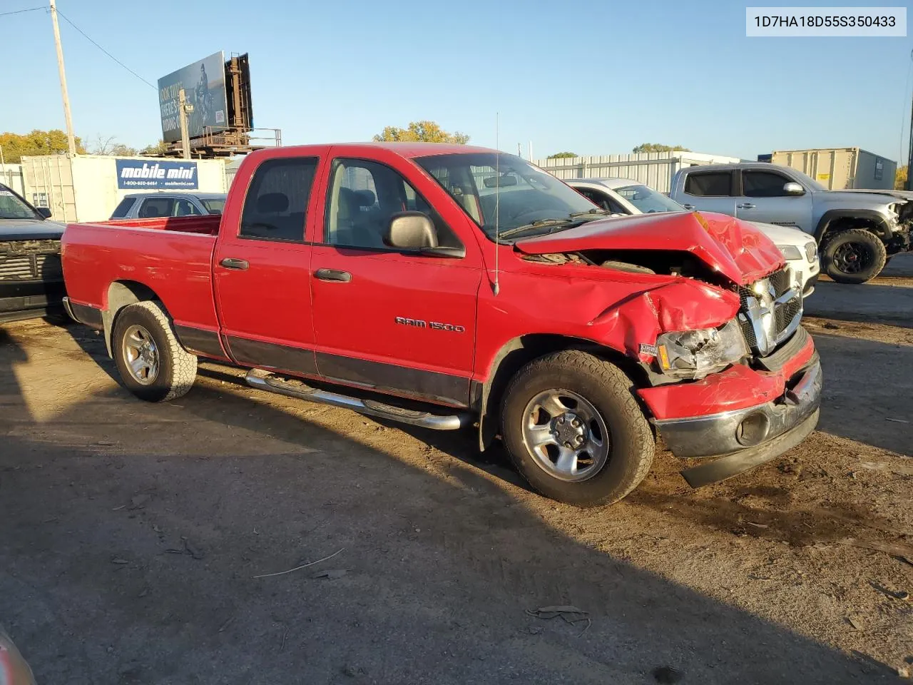 2005 Dodge Ram 1500 St VIN: 1D7HA18D55S350433 Lot: 77143764