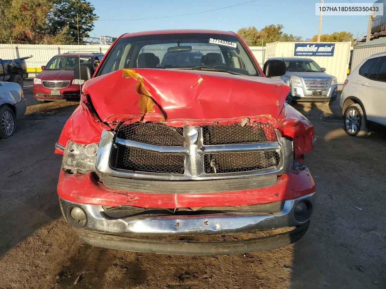 2005 Dodge Ram 1500 St VIN: 1D7HA18D55S350433 Lot: 77143764