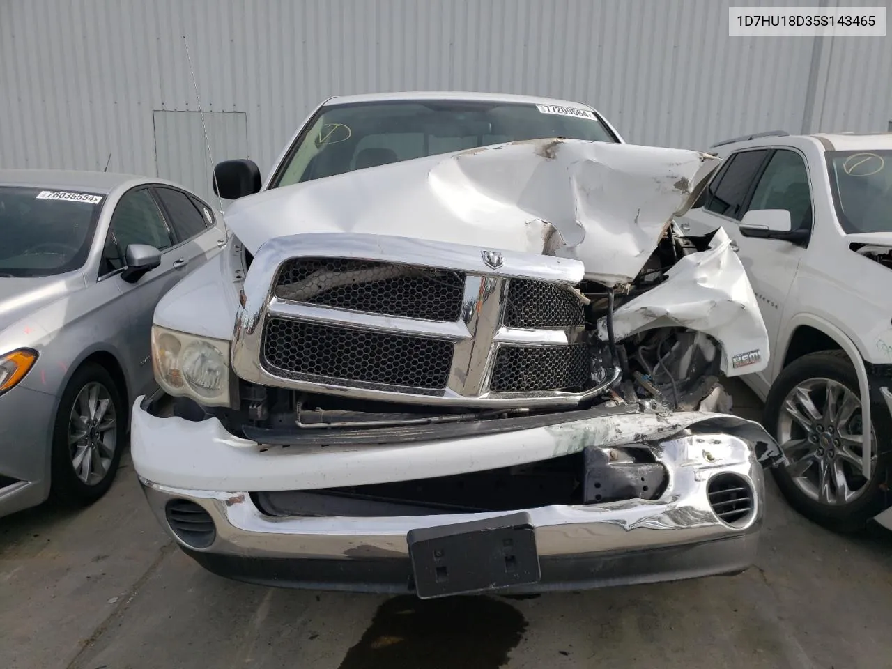 2005 Dodge Ram 1500 St VIN: 1D7HU18D35S143465 Lot: 77209664