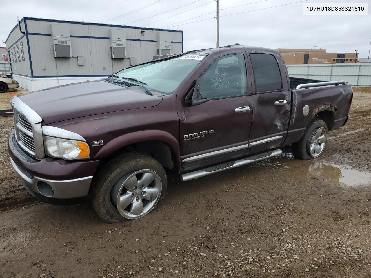 2005 Dodge Ram 1500 St VIN: 1D7HU18D85S321810 Lot: 78014414