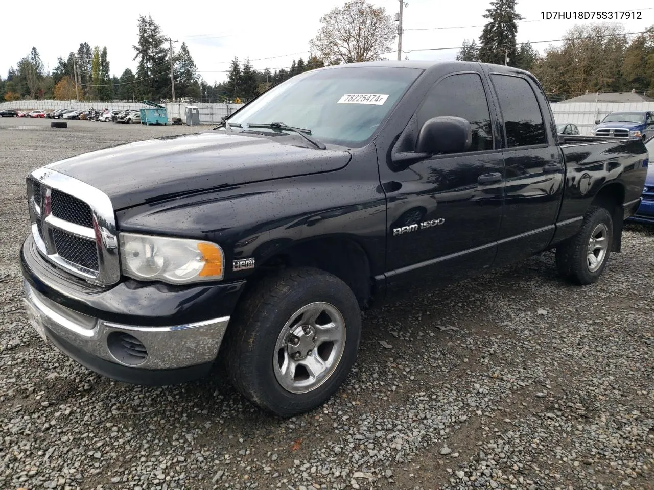 2005 Dodge Ram 1500 St VIN: 1D7HU18D75S317912 Lot: 78225474