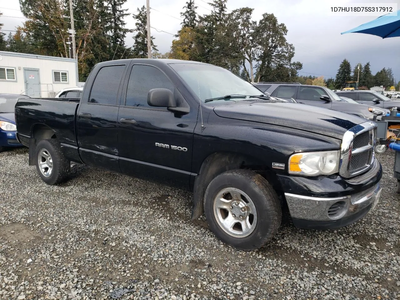 2005 Dodge Ram 1500 St VIN: 1D7HU18D75S317912 Lot: 78225474