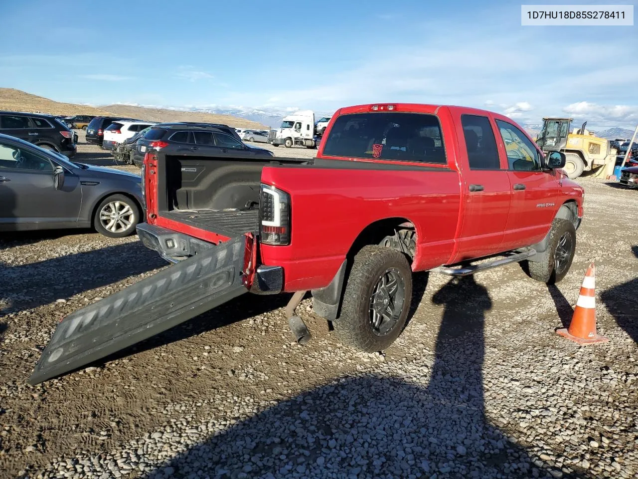 2005 Dodge Ram 1500 St VIN: 1D7HU18D85S278411 Lot: 79262274