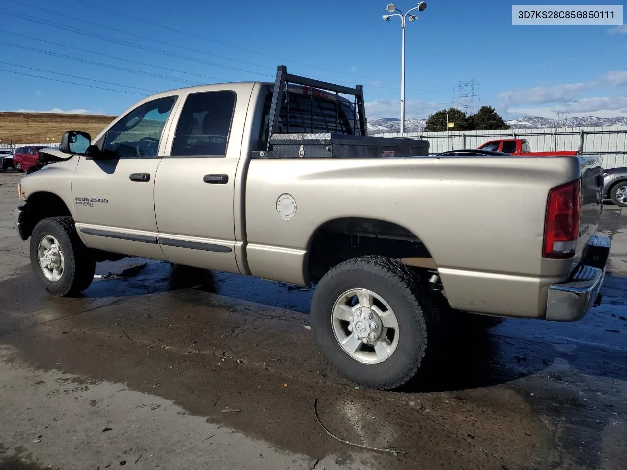 2005 Dodge Ram 2500 St VIN: 3D7KS28C85G850111 Lot: 79406224