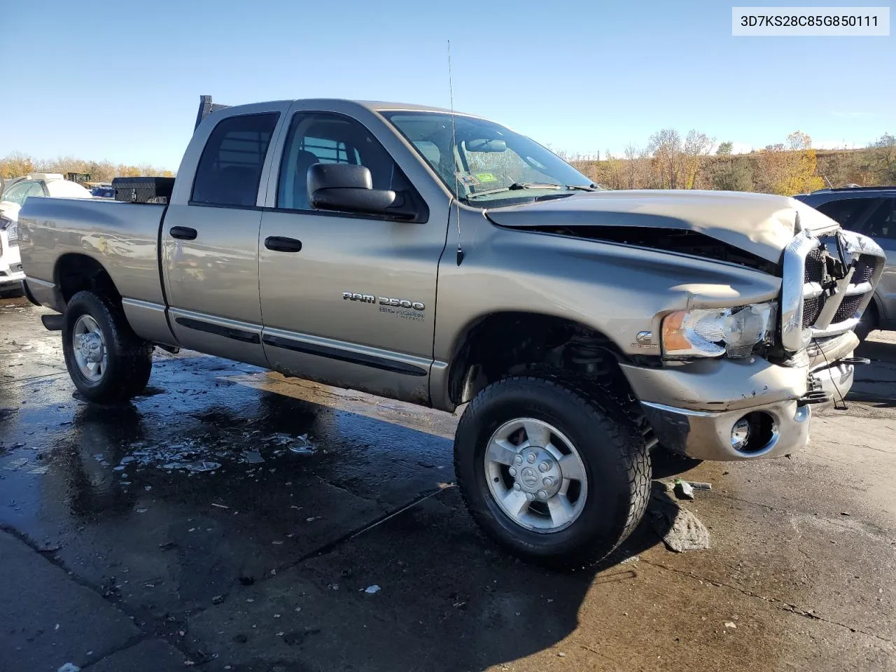 2005 Dodge Ram 2500 St VIN: 3D7KS28C85G850111 Lot: 79406224