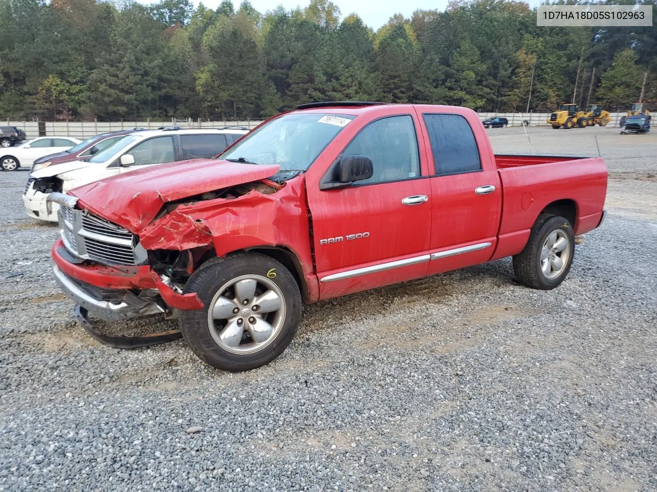 2005 Dodge Ram 1500 St VIN: 1D7HA18D05S102963 Lot: 79971114