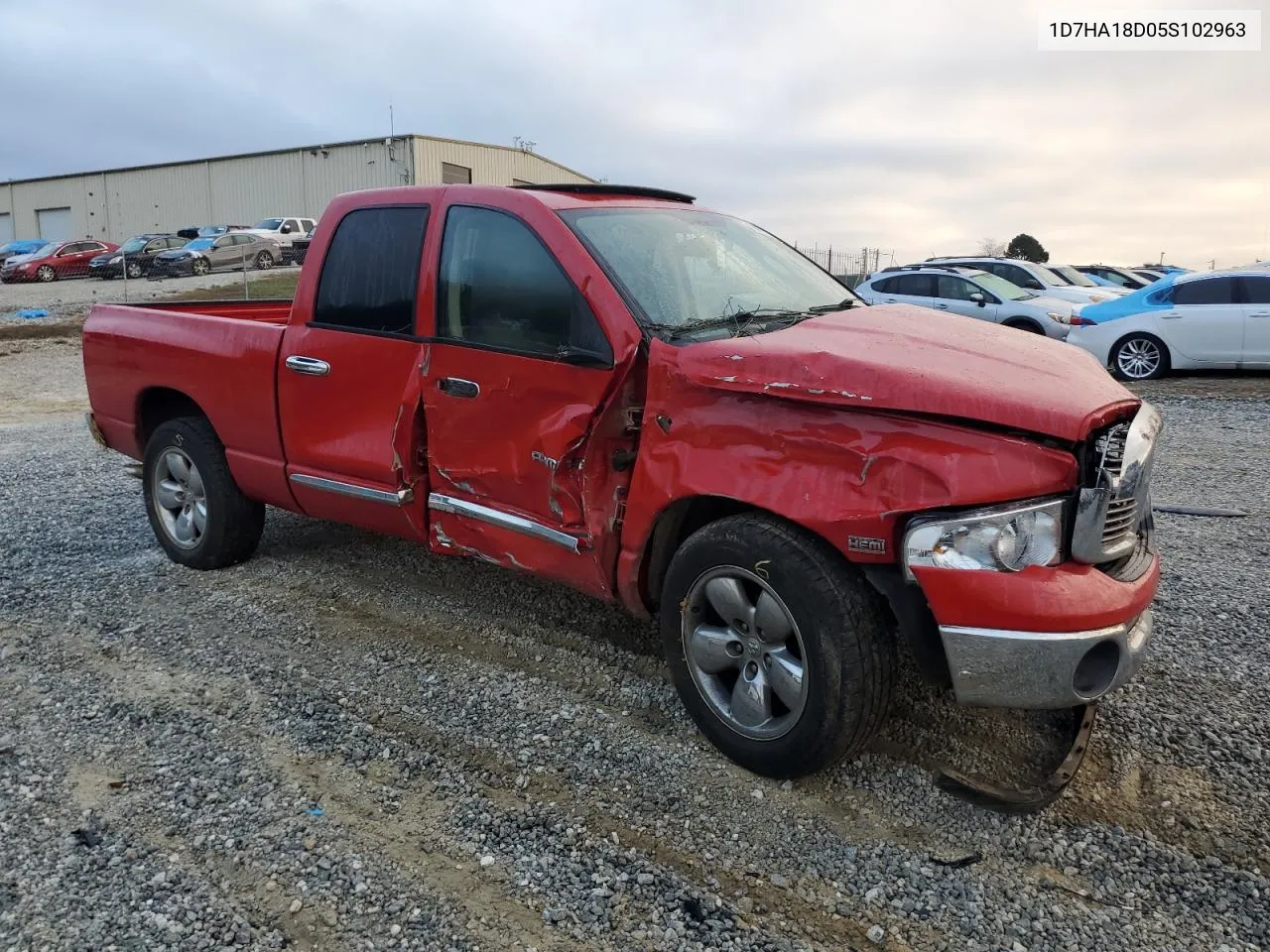 2005 Dodge Ram 1500 St VIN: 1D7HA18D05S102963 Lot: 79971114